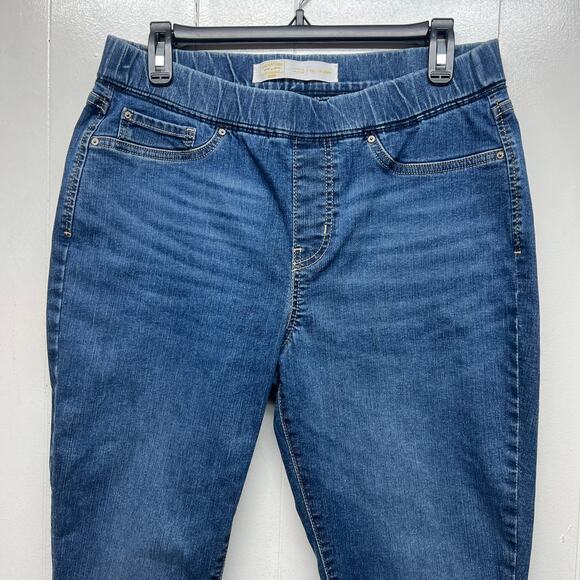 Levi's Strauss Signature Totally Shaping Pull On Skinny Womens Jeans Size Medium - Picture 3 of 11